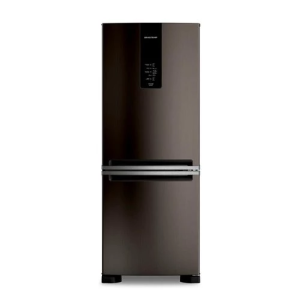 Geladeira  Eclipse Collection Frost Free Inverse A+++ 447 litros cor Black Inox com Smart Flow e Fresh Box - BRE