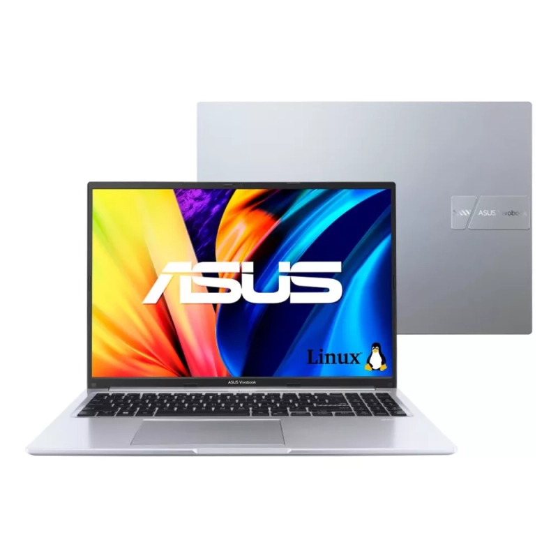 Notebook Asus Vivobook 16 i7-1355U 8GB SSD 512GB Intel UHD Graphics Tela 16" FHD Linux Keepos - X1605VA-MB742