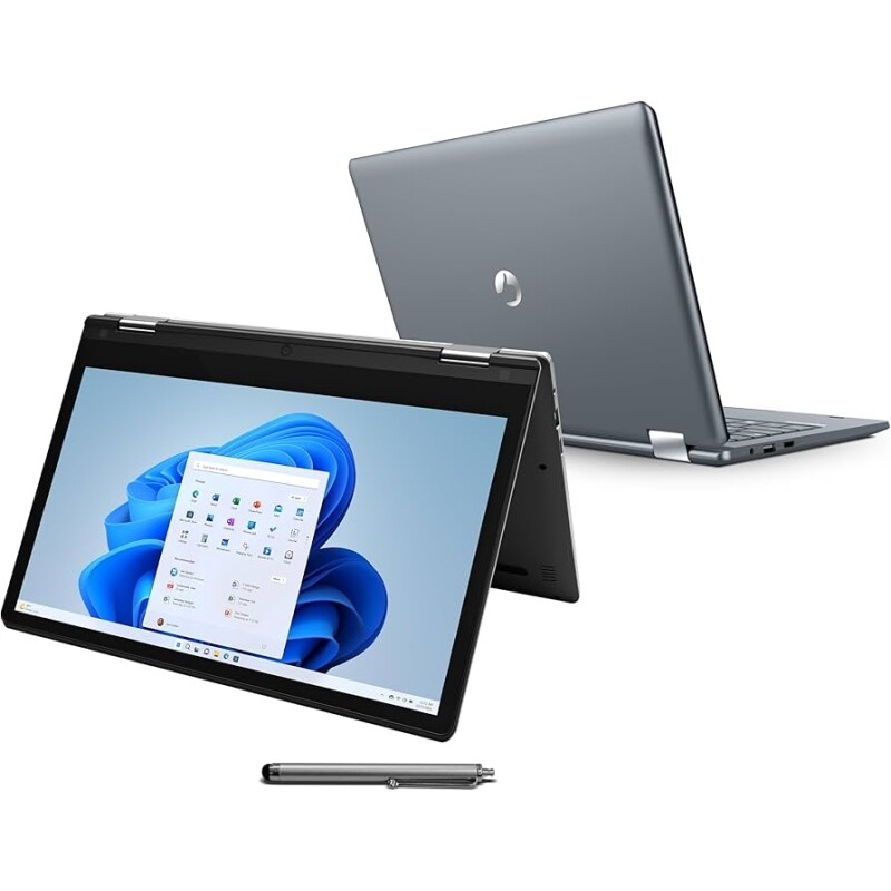 Notebook Positivo Duo 2 em 1 Intel Celeron Windows 11 Home 4GB 128GB Tela 11.6" IPS HD Cinza - C4128B-3