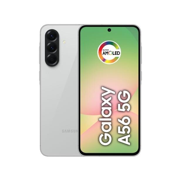 Smartphone Samsung Galaxy A56 128GB 5G 8GB RAM Cinza 67" Câm Tripla 12MP