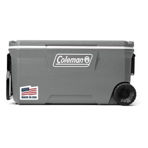 Coleman Classic Series Cooler portátil isolado com rodas resistente a vazamentos e mantém o gelo por até 5 dias 100 litros