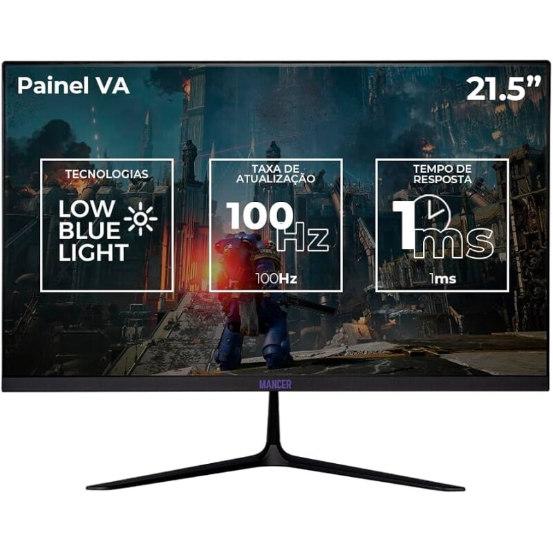 Monitor Gamer Mancer Horizon Z2 | 21.5 Polegadas | VA | Full HD | 100Hz | 1ms | HDMI/VGA | MCR-HZN21-BL2