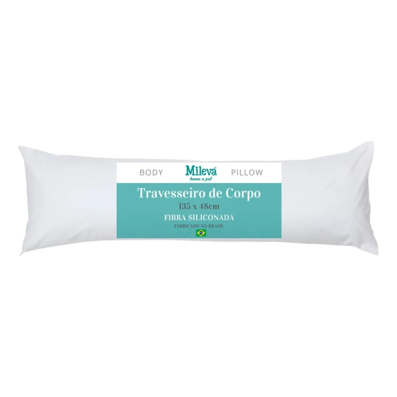Travesseiro De Corpo Gigante 100% Fibra Siliconada - Gestante - Xuxão Grávida - Quiroplaxia - Super Macio - Alivia Dor