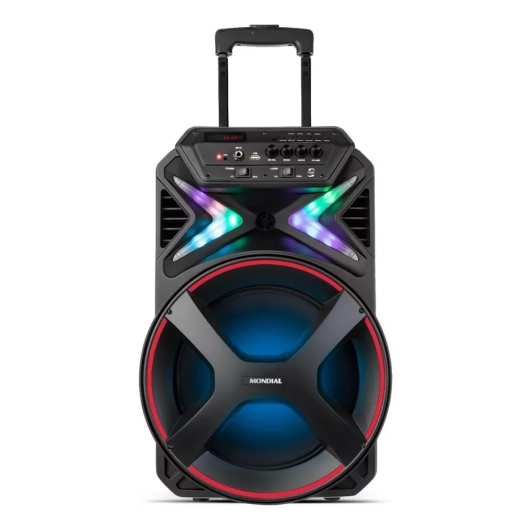Caixa Amplificada Connect Lights Cm-400 Mondial Cor Preto 110V/220V