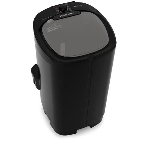 Lavadora de Roupas Semiautomática Mueller Family Lite 10kg Preta 127 Volts
