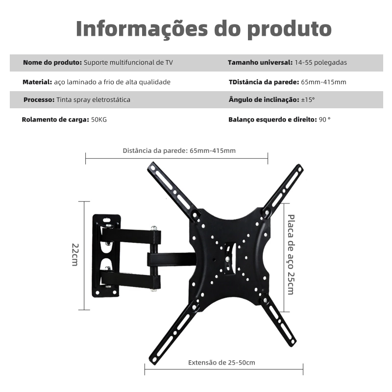 suporte monitorsuporte para tvsuporte articulado para monitorbraço articuladosuporte monitor articuladov