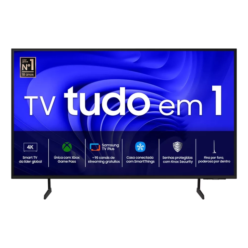 Smart TV 50" 4K Samsung LED Crystal 4K Gaming Hub AI Energy Mode Alexa - 50DU7700