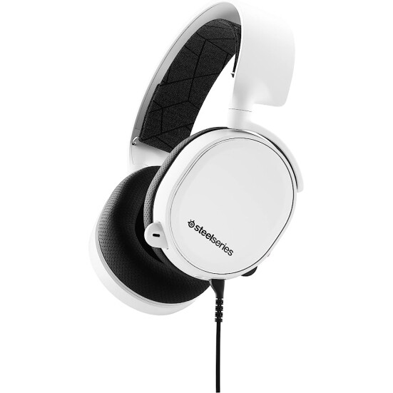 Headset SteelSeries Arctis 3 Console - para Playstation 5/4 Xbox Series X|S Nintendo Switch VR Android e Ios - White