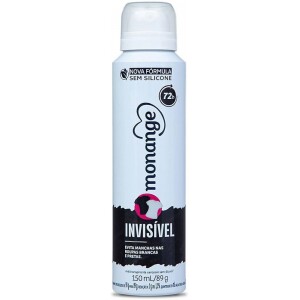 Monange Desodorante Aerossol Antitranspirante Feminino Invisível 150ml
