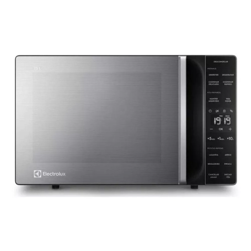 Micro-ondas ME23S 23L Efficient Com Descongelamento Assistido Cor Inox Electrolux 220V