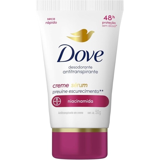 2 Unidades Desodorante Antitranspirante Dove em Creme Previne Escurecimento - 50g