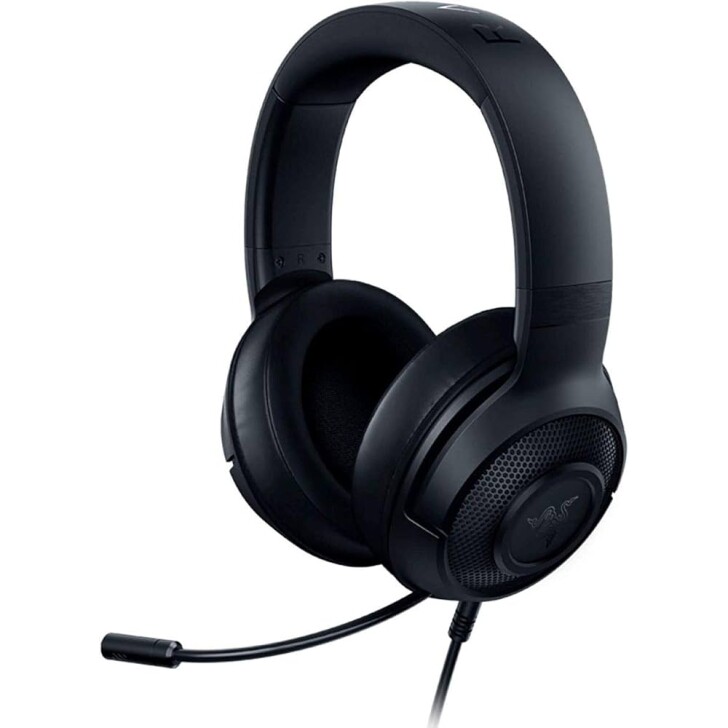 Razer Fone de ouvido Kraken X Lite ultraleve para jogos: Som surround 7.1 - Moldura de alumínio leve - Microfone cardio