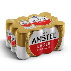Amstel Cerveja Lager Puro Malte Lata 269ml Pack 12 Unidades