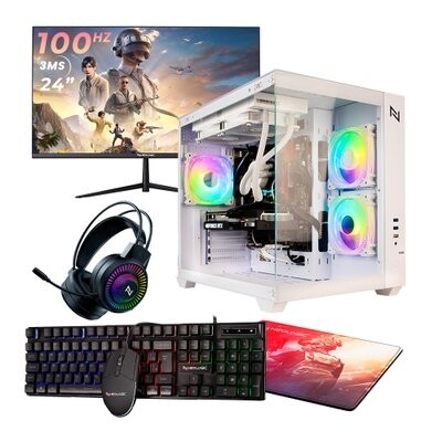 PC Gamer Neologic Ryzen 5 5600GT 16GB RAM 3200MHz Placa Radeon Vega 7 SSD 480GB Windows 11 + Monitor 24" 100Hz + Kit Gamer