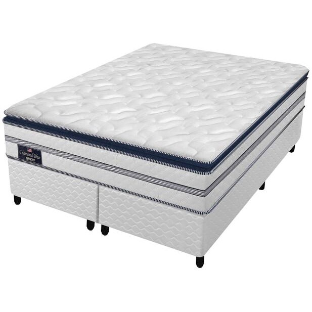 Cama Box Queen (Box + Colchão) Gazin de Mola