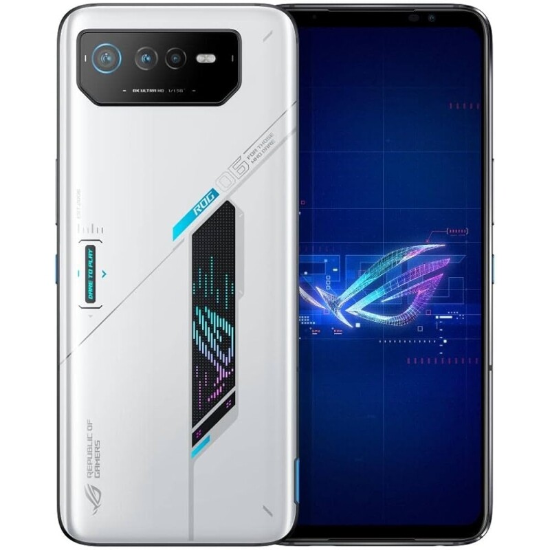 Smartphone Gamer ROG Phone 6 AI2201-1D048BR QUALCOMM SNAPDRAGON SM8475 / 8 GB / 256 GB/Android 12 / White/SIM (Nano) / SIM (Nano)
