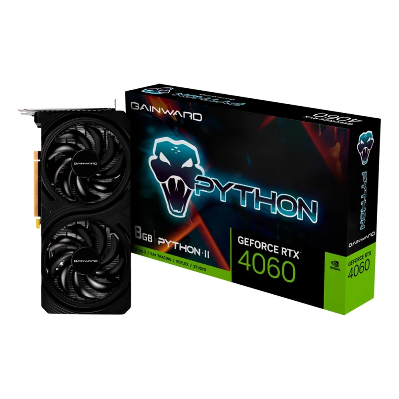 Placa De Vídeo Rtx 4060 8gb Python Ii Gddrd6 128b Gainward