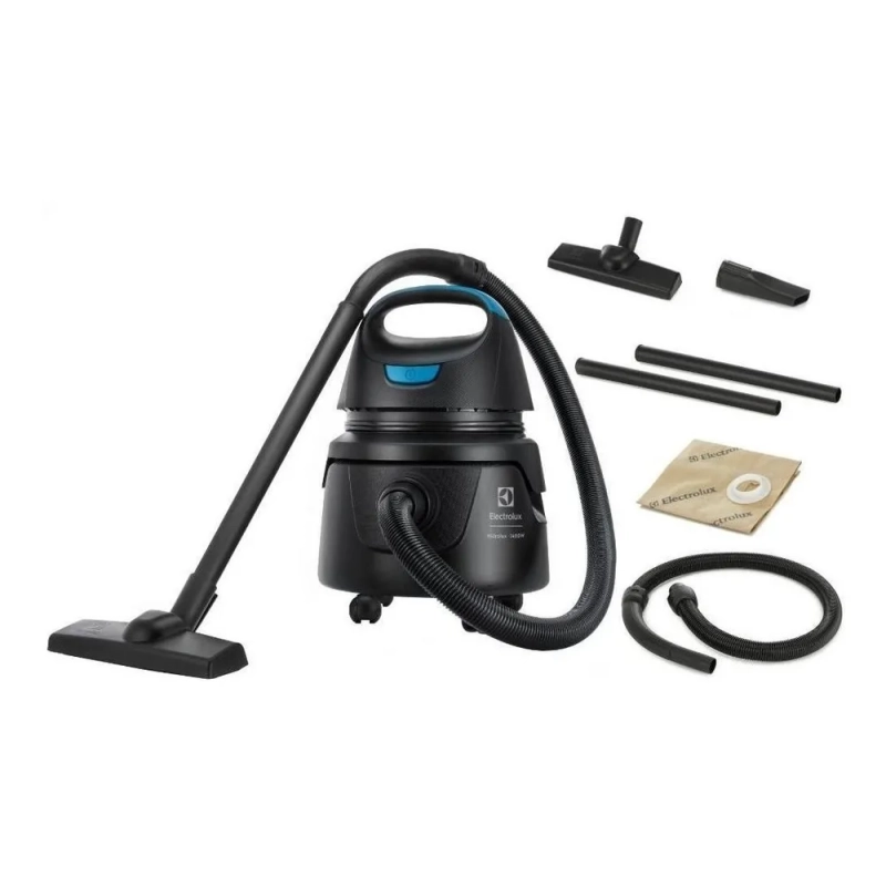 Aspirador água pó Electrolux compacto potente função sopro 1400W 12L total 5L útil protetor térmico AWD01 220v