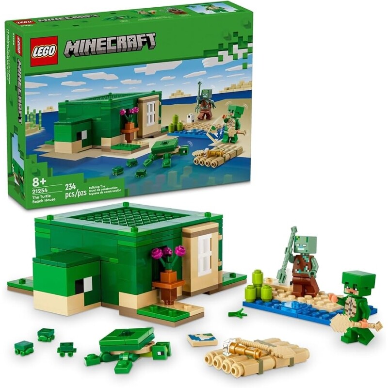 LEGO Set Minecraft 21254 A Casa de Praia Tartaruga 234 peças