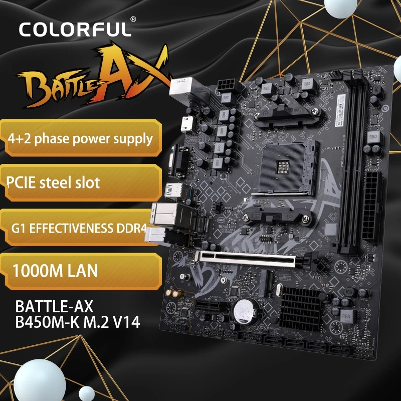 B450 placa-mãe b450 placa mãe jogos placa mãe am4 processador amd ryzen duplo canal ddr4 m.2 nvme (ryzen 5500 5600 56