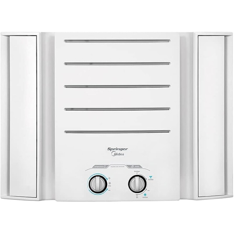 Ar Condicionado Janela Springer Midea 7500 BTU/h Frio Mecânico QCK078BB - 127 Volts Ar Condicionado Janela Springer Mid