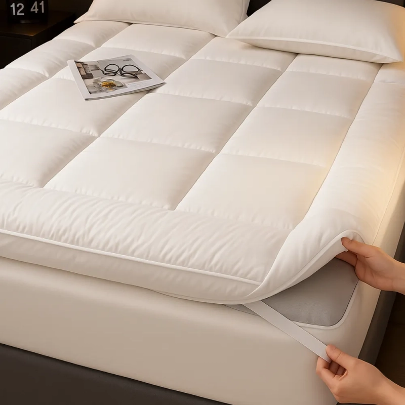 Pillow Top Protetor Colchão Cama Casal 400 Fios Toque Macio