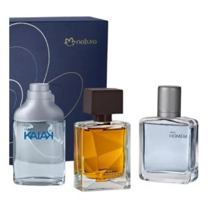 Presente Natura Mini Kaiak Essencial Homem - 3 Perfumes