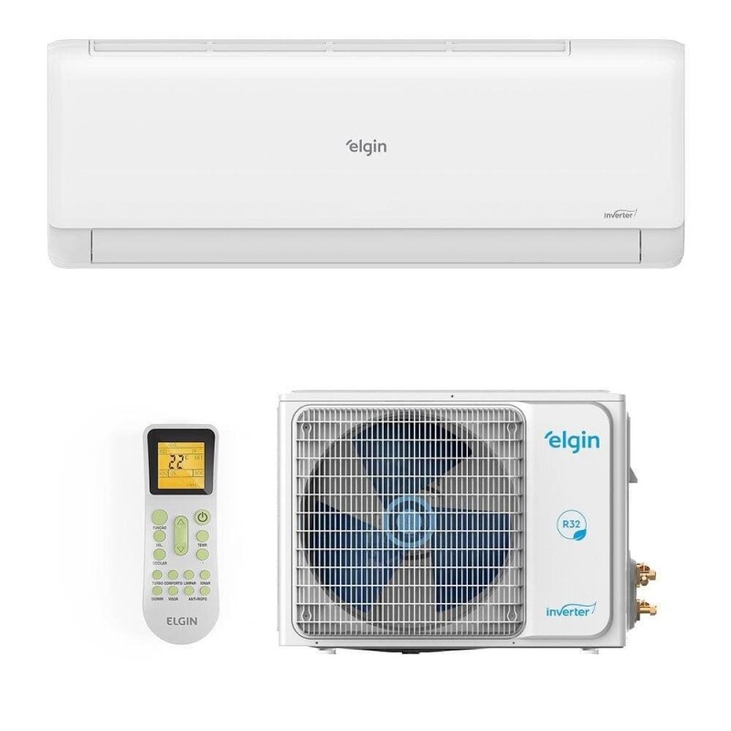 Ar-Condicionado Split Inverter II 18000 BTUs Elgin Eco com Wi-Fi Integrado High Wall Só Frio 45HJFI18C2WB/45HJFE18C2CB