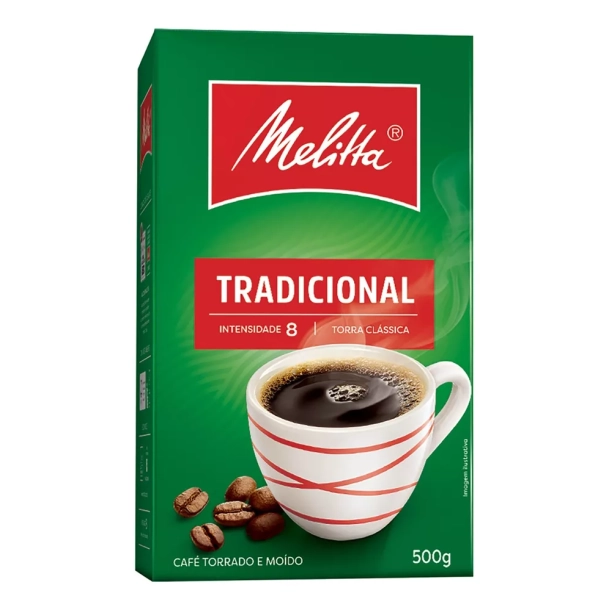 Café Torrado e Moído Tradicional Caixa 500g Melitta
