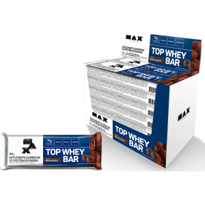 Barra de Proteína Top Whey Bar Max Titanium - 41g 12 Unidades