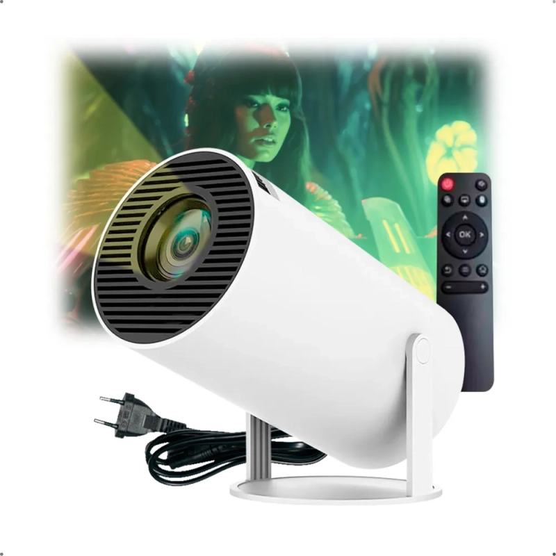 Mini Projetor Portátil Pholex 4k Android Full Hd Smart Wifi Cinema Home Hy300