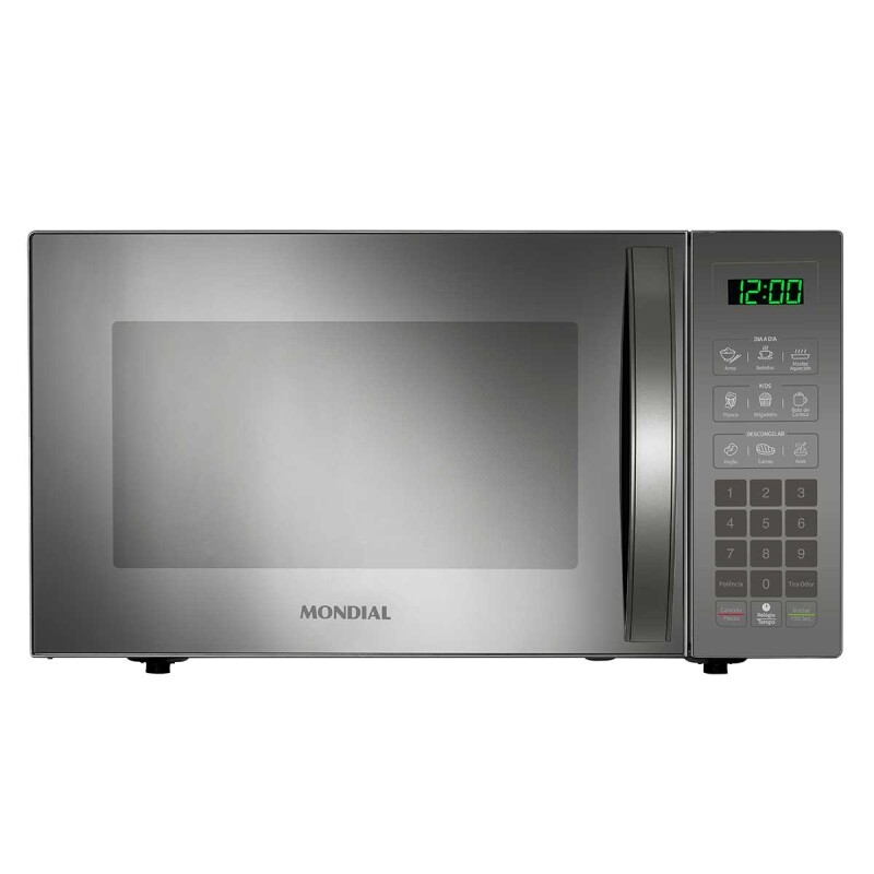 Micro-ondas Mondial de Mesa 34 Litros Espelhado MO-02-34-E Cinza 127V