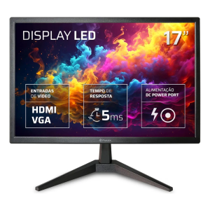 Monitor Gamer Fmaxx Tela LED 17'' com HDMI VGA Vesa - MQ17V