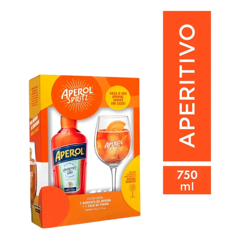 Aperitivo Aperol  750 ML + Taça