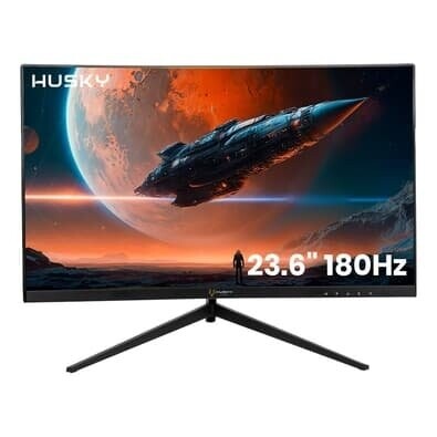 Monitor Husky Snow 23.6" LED Curvo 180Hz FHD 1ms DisplayPort 99% sRGB Adaptive Sync - HGMT000