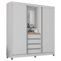 Guarda-Roupa Bartira Fortaleza II com 2 Portas de Correr e 4 Gavetas
