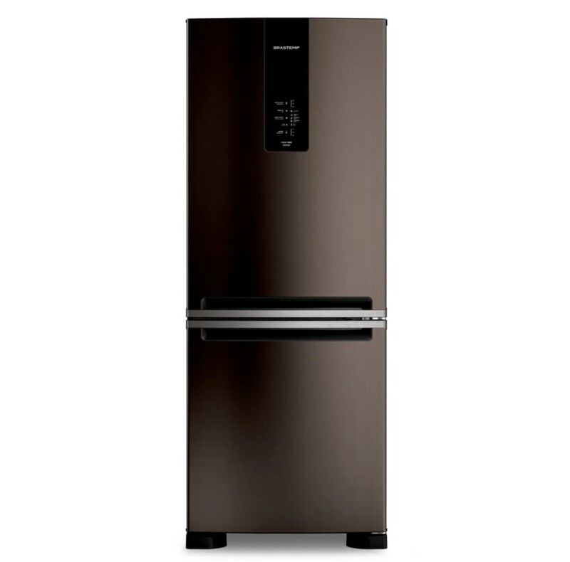 Refrigerador de 02 Portas Brastemp Frost Free Inverse A+++ 447 Litros Black Inox com Smart Flow e Fresh Box - BRE57FE