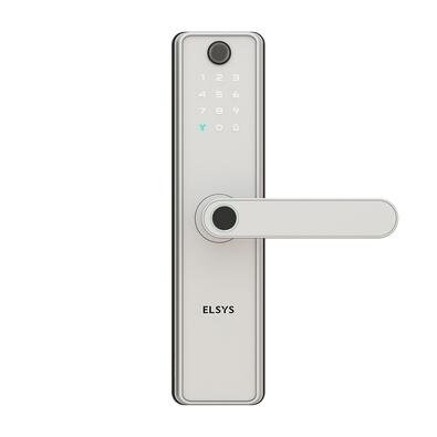 Fechadura Digital de Embutir Elsys Wi-Fi Biometria Câmera Prata - ESF-DE5100I
