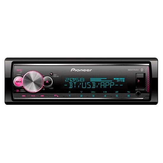 Autorrádio Pioneer Entrada para Microfone com USB e Bluetooth - MVH-X7000BR