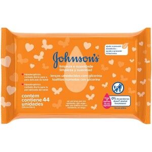 Johnson's Baby Lenços Umedecidos Limpeza e Suavidade44un