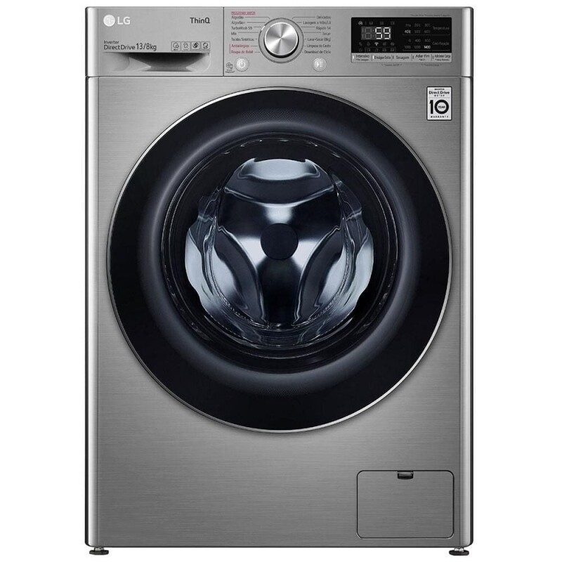 Lava e Seca LG 13Kg Inverter Smart Wi-Fi Água Quente e Fria 14 Programas de Lavagem - CV5013EC4