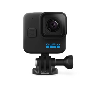 GoPro HERO11 Black Mini - Câmera de Ação Compacta à prova d'água 10m Vídeo Ultra HD 5.3K60 Captura de quadros de 247MP Transmissão ao vivo