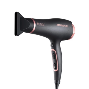 Secador de Cabelos Mondial Black Rose 2000W SC-37 220V Preto e Rosa