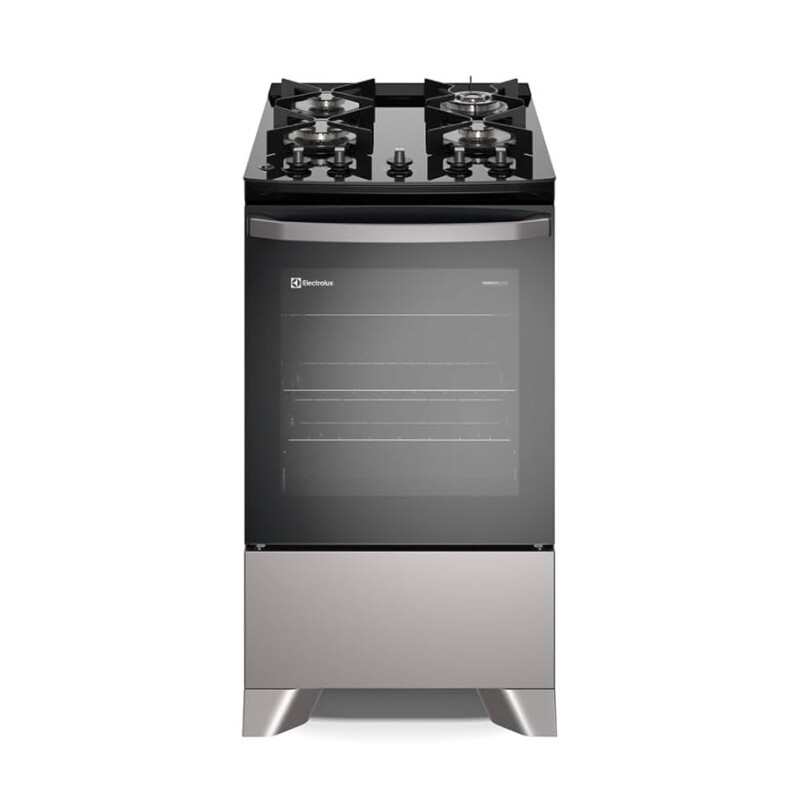 Fogão Electrolux 4 bocas Efficient com PerfectCook Prata FE4GS